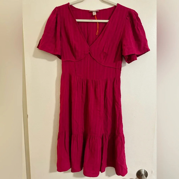 Knox Rose Dresses & Skirts - Knox Rose Pink Short Sleeve Dress Size XS